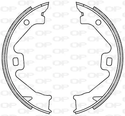 Handler.Part Brake shoe set OPEN PARTS BSA218600 1