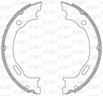 Handler.Part Brake shoe set OPEN PARTS BSA218900 1