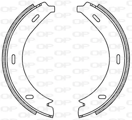 Handler.Part Brake shoe set OPEN PARTS BSA219500 1