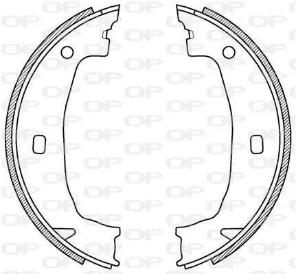 Handler.Part Brake shoe set OPEN PARTS BSA219700 1