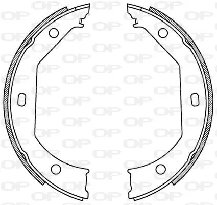 Handler.Part Brake shoe set OPEN PARTS BSA219800 1