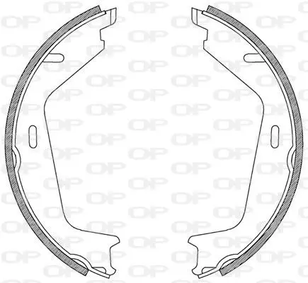 Handler.Part Brake shoe set OPEN PARTS BSA220500 1