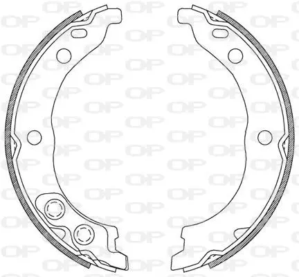 Handler.Part Brake shoe set OPEN PARTS BSA220600 1