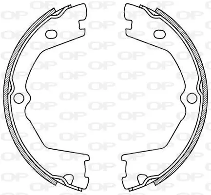 Handler.Part Brake shoe set OPEN PARTS BSA220900 1