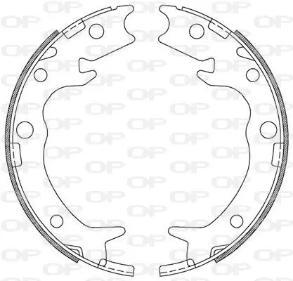 Handler.Part Brake shoe set OPEN PARTS BSA221200 1