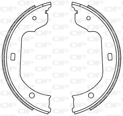 Handler.Part Brake shoe set OPEN PARTS BSA221300 1