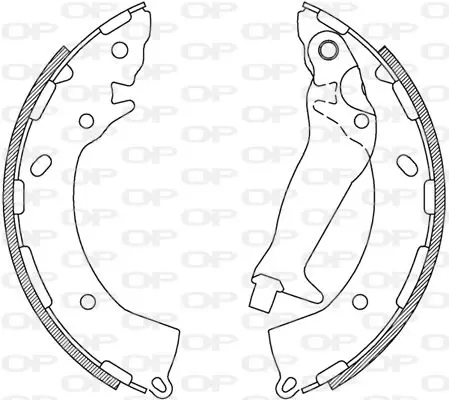 Handler.Part Brake shoe set OPEN PARTS BSA223400 1