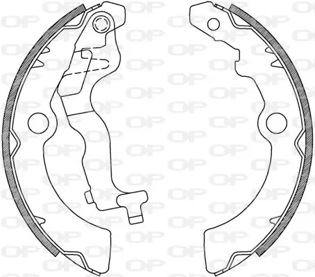 Handler.Part Brake shoe set OPEN PARTS BSA223600 1