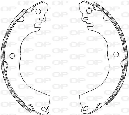 Handler.Part Brake shoe set OPEN PARTS BSA223800 1