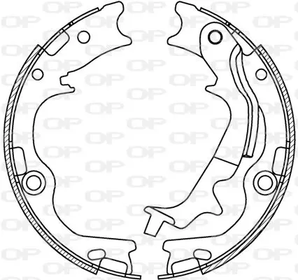 Handler.Part Brake shoe set OPEN PARTS BSA225000 1