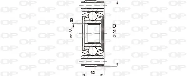 Handler.Part Joint kit, drive shaft OPEN PARTS CVJ540120 1