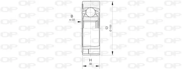 Handler.Part Joint kit, drive shaft OPEN PARTS CVJ541120 1