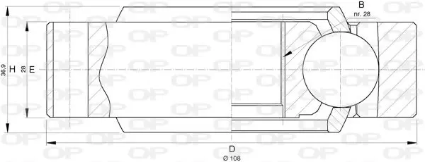 Handler.Part Joint kit, drive shaft OPEN PARTS CVJ573420 1