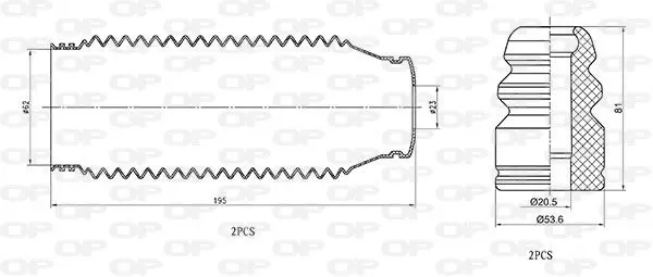 Handler.Part Drive shaft OPEN PARTS DRS601600 1