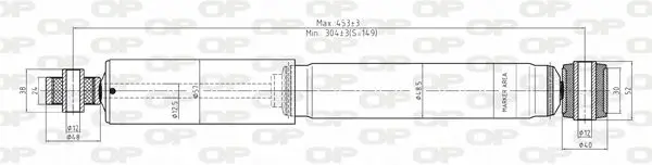 Handler.Part Shock absorber OPEN PARTS SAB808932 1