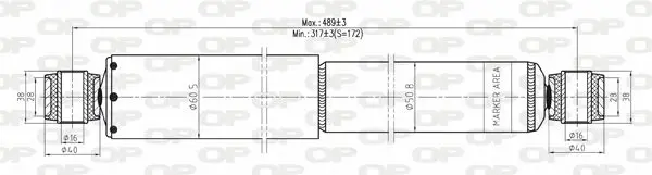 Handler.Part Shock absorber OPEN PARTS SAB811532 1