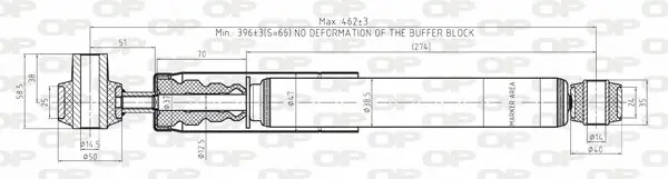 Handler.Part Shock absorber OPEN PARTS SAB815632 1