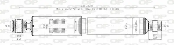 Handler.Part Shock absorber OPEN PARTS SAB818932 1