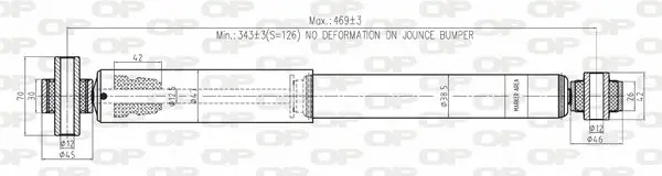 Handler.Part Shock absorber OPEN PARTS SAB819332 1