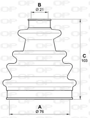 Handler.Part Bellow set, drive shaft OPEN PARTS SJK701100 2