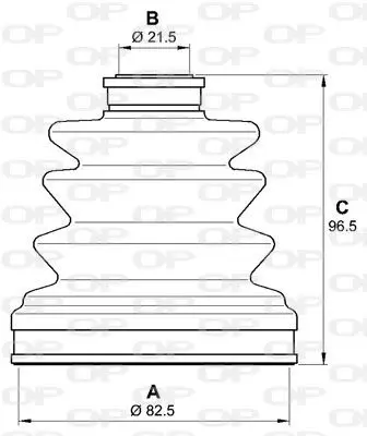 Handler.Part Bellow set, drive shaft OPEN PARTS SJK706700 2