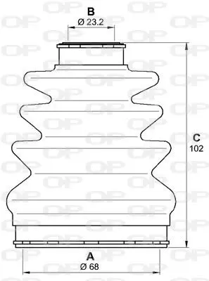 Handler.Part Bellow set, drive shaft OPEN PARTS SJK722100 2