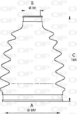 Handler.Part Bellow set, drive shaft OPEN PARTS SJK720100 2