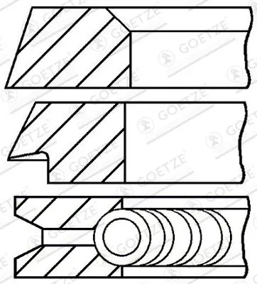 Handler.Part Piston ring kit GOETZE 0839460000 1