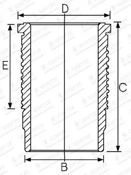 Handler.Part Cylinder sleeve GOETZE 1467319000 1