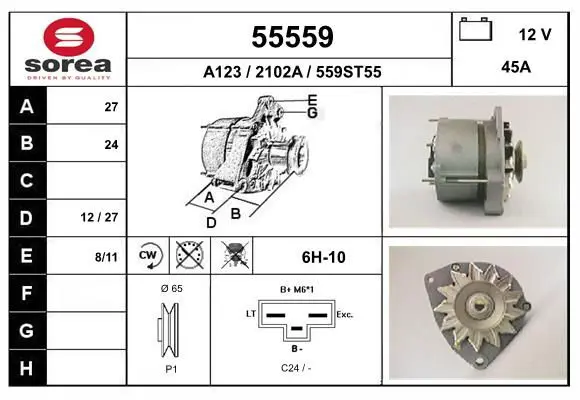 Handler.Part Alternator EAI 55559 1