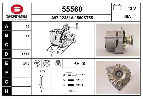 Handler.Part Alternator EAI 55560 1