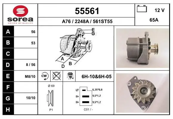 Handler.Part Alternator EAI 55561 1