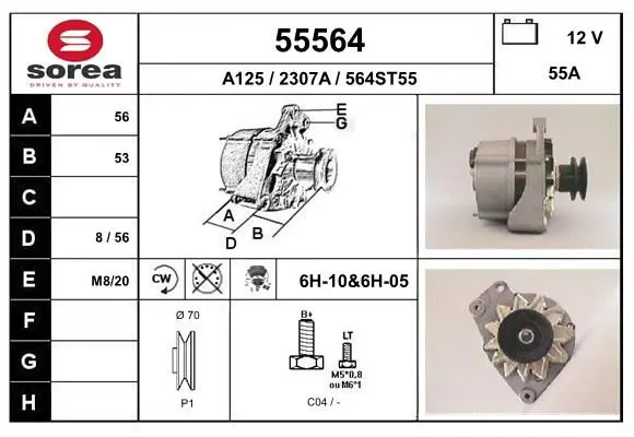 Handler.Part Alternator EAI 55564 1