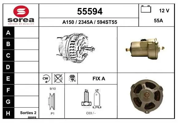 Handler.Part Alternator EAI 55594 1