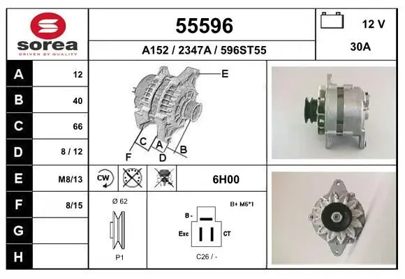 Handler.Part Alternator EAI 55596 1