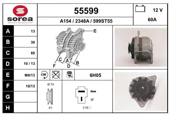 Handler.Part Alternator EAI 55599 1