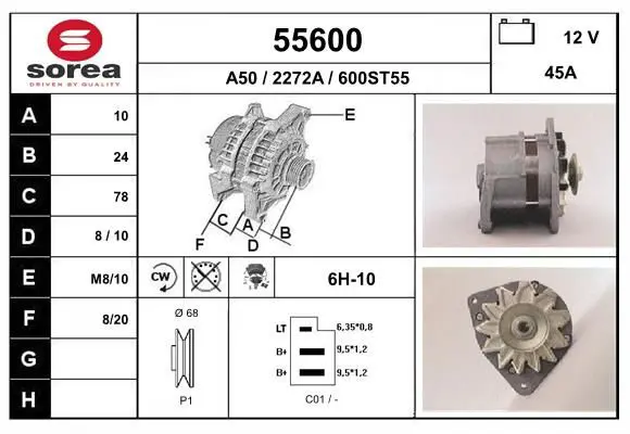 Handler.Part Alternator EAI 55600 1