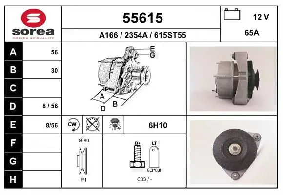 Handler.Part Alternator EAI 55615 1