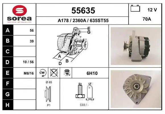 Handler.Part Alternator EAI 55635 1