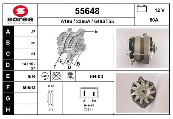 Handler.Part Alternator EAI 55648 1