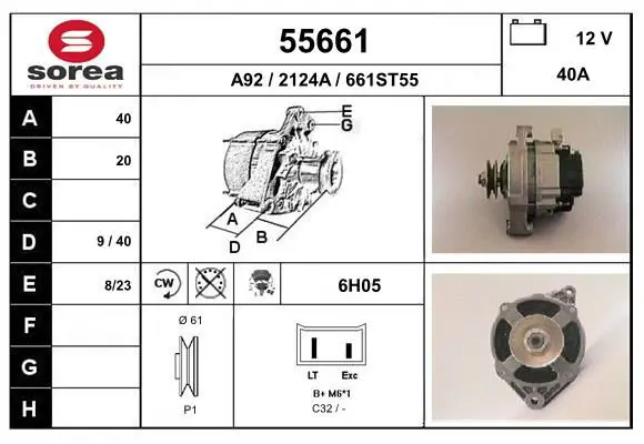 Handler.Part Alternator EAI 55661 1