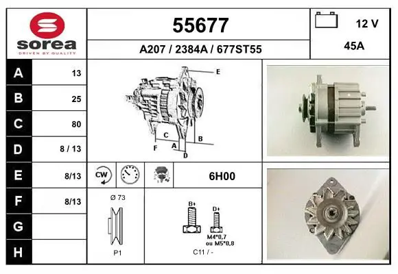 Handler.Part Alternator EAI 55677 1