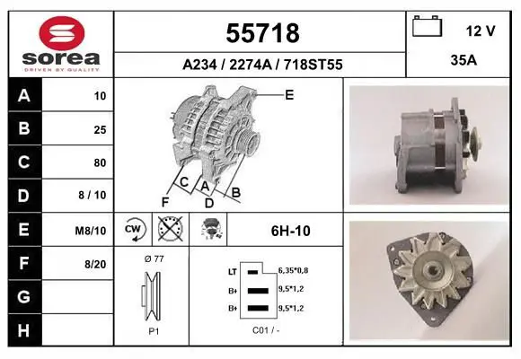 Handler.Part Alternator EAI 55718 1