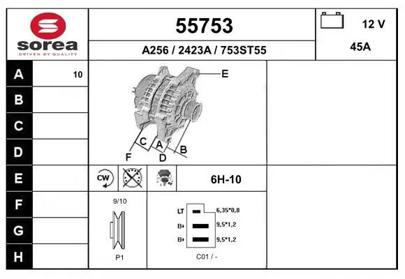 Handler.Part Alternator EAI 55753 1