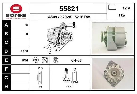 Handler.Part Alternator EAI 55821 1