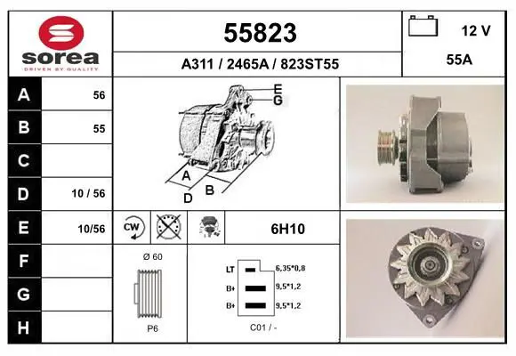 Handler.Part Alternator EAI 55823 1