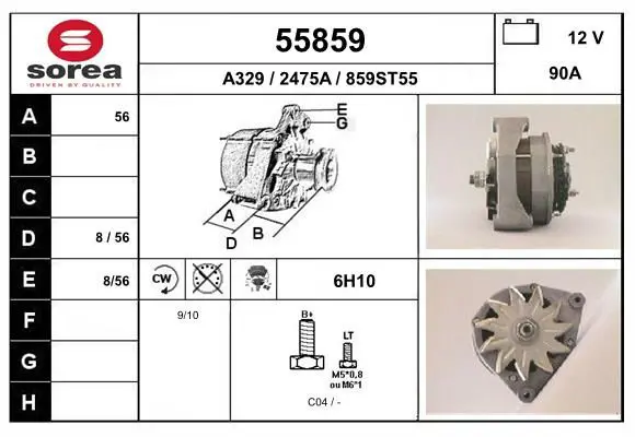 Handler.Part Alternator EAI 55859 1