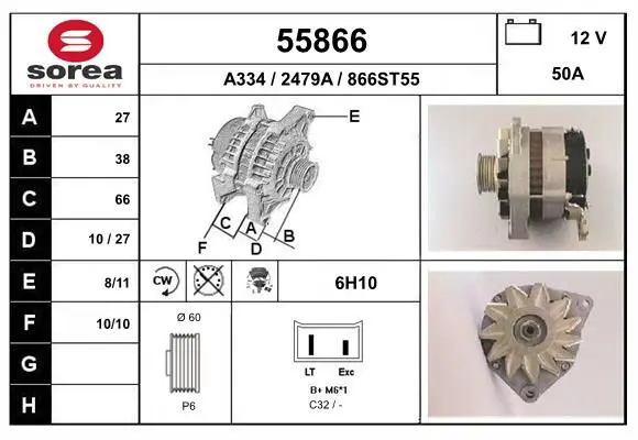 Handler.Part Alternator EAI 55866 1