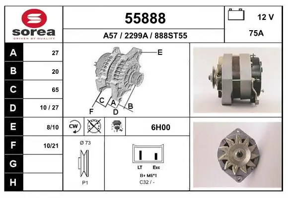 Handler.Part Alternator EAI 55888 1