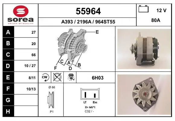 Handler.Part Alternator EAI 55964 1